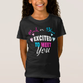 Roze of blauw Uitzonderlijk om Baby te ontmoeten o T-shirt (Voorkant)