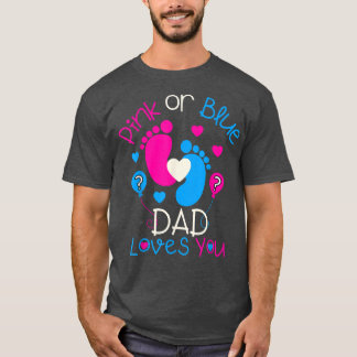 Roze of blauw vader houdt van je Baby T-shirt