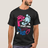 Roze of blauw van uw Nana houdt van genderonthulli T-shirt (Voorkant)