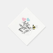 Roze of blauw wat het geslacht zal zijn onthullen servet (Hoek)