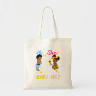 Roze of Blauw Wat is de Geslacht van Kleine Bij Tote Bag