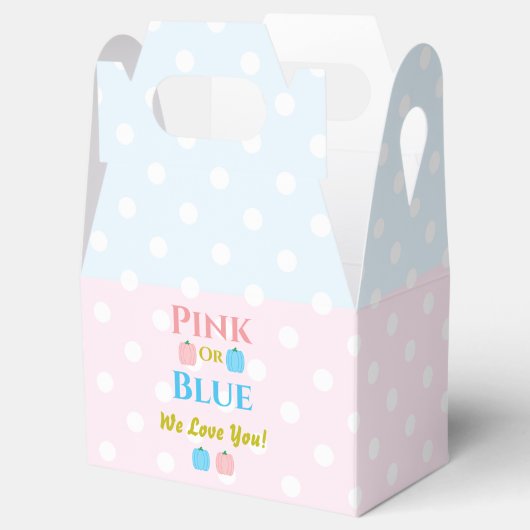 Roze of blauw, we houden van je! Geslacht Bedankdoosjes (Geopend)