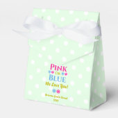 Roze of blauw, we houden van je! Geslacht Bedankdoosjes (Voorkant Zijde)