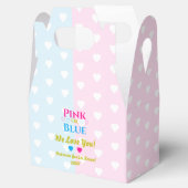 Roze of blauw, we houden van je! Geslacht Bedankdoosjes (Geopend)