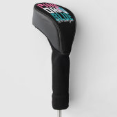 Roze of blauw, we houden van je geslacht golfheadcover (Schuin)