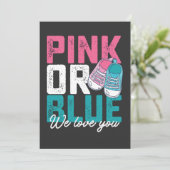 Roze of blauw, we houden van je geslacht kaart (Staand voorkant)