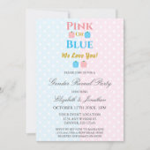 Roze of blauw, we houden van je! Geslacht Kaart (Voorkant)