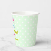 Roze of blauw, we houden van je! Geslacht Papieren Bekers (Links)