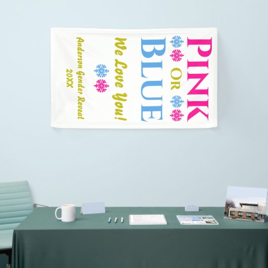 Roze of blauw, we houden van je! Geslacht Spandoek (Beurs)