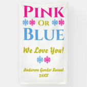 Roze of blauw, we houden van je! Geslacht Spandoek (Verticaal)