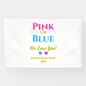 Roze of blauw, we houden van je! Geslacht Spandoek (Horizontaal)
