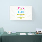 Roze of blauw, we houden van je! Geslacht Spandoek (Beurs)