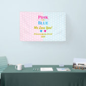 Roze of blauw, we houden van je! Geslacht Spandoek (Beurs)