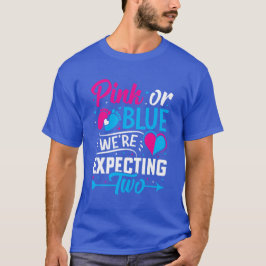 Roze of blauw, we verwachten er twee (3) t-shirt