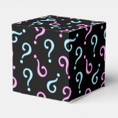 Roze of blauwe Baby onthulling Bedankdoosjes (Achterkant)