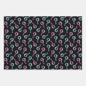 Roze of blauwe Baby onthulling Inpakpapier Vel (Voorkant)