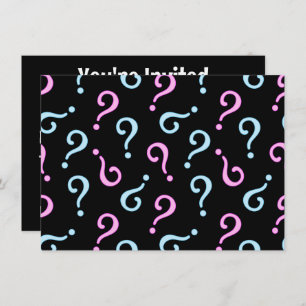 Roze of blauwe Baby onthulling Kaart