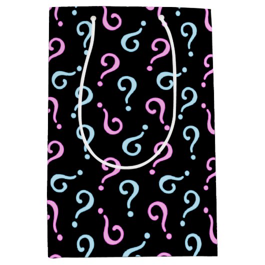 Roze of blauwe Baby onthulling Medium Cadeauzakje (Voorkant)