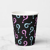 Roze of blauwe Baby onthulling Papieren Bekers (Links)