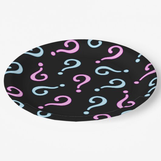 Roze of blauwe Baby onthulling Papieren Bordje (Gekanteld)