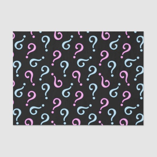 Roze of blauwe Baby onthulling Tissuepapier (Voorkant)