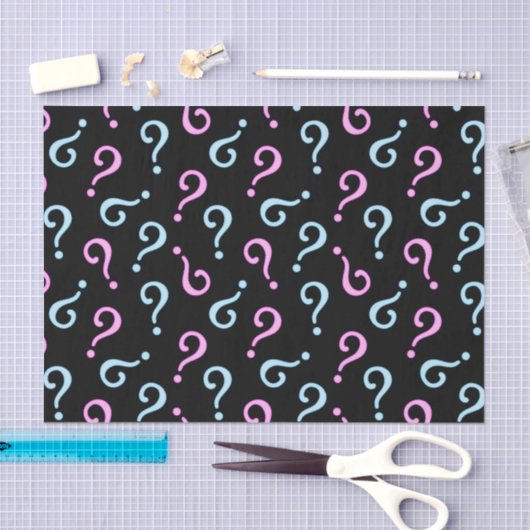 Roze of blauwe Baby onthulling Tissuepapier (Craft)