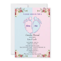 Roze of blauwe baby voet