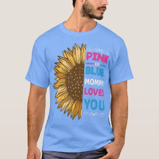 Roze of Blauwe Baby Weefsel Zonnefel T-shirt