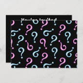 Roze of Blauwe Babyonthulling Kaart (Voorkant / Achterkant)