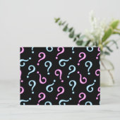 Roze of Blauwe Babyonthulling Kaart (Staand voorkant)