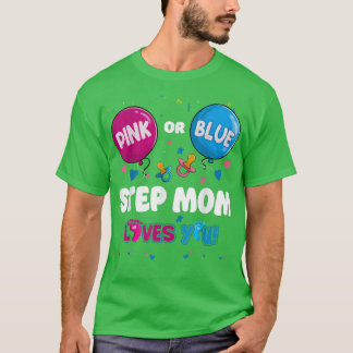 Roze of blauwe ballon Stap mam houdt van je sekse  T-shirt