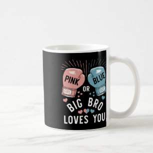 Roze of Blauwe Big Bro houdt van je boksen Gender Koffiemok