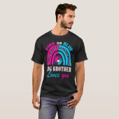 Roze of blauwe Big Brother houdt van je gender ont T-shirt (Voorkant volledig)