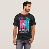 Roze of blauwe Big Brother houdt van je gender ont T-shirt (Voorkant volledig)