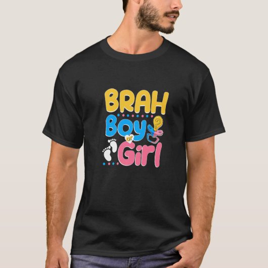 Roze of Blauwe Brah houdt van je beste broer ooit T-shirt (Voorkant)