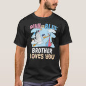 Roze of blauwe broeder houdt van je beste broer oo t-shirt (Voorkant)