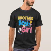 Roze of blauwe broeder houdt van je beste broer oo t-shirt (Voorkant)