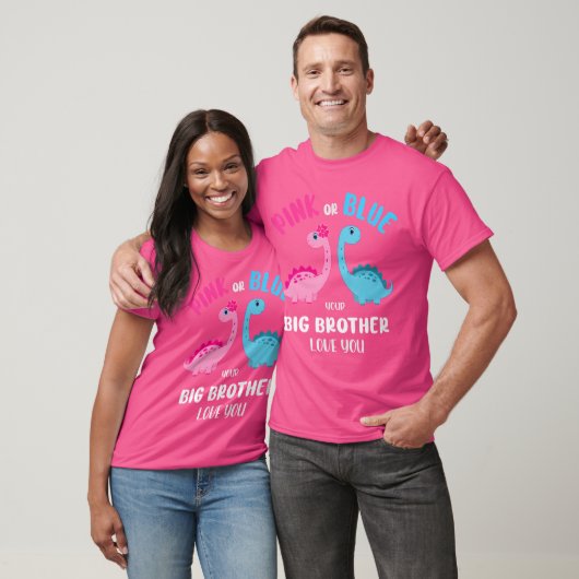 Roze of Blauwe Broer Hou van je Geslacht Onthul Ba T-shirt (Unisex)