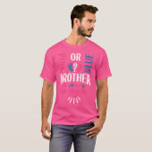 Roze of blauwe broer houdt van je sekse t-shirt (Voorkant volledig)