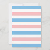 Roze of Blauwe Geslacht Onthullen Confetti Baby sh Kaart (Achterkant)