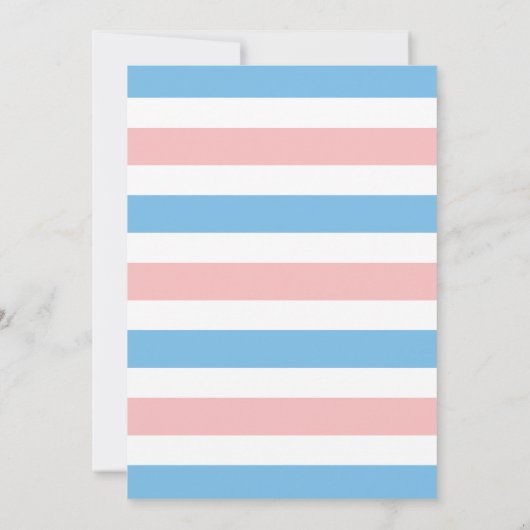 Roze of Blauwe Geslacht Onthullen Confetti Baby sh Kaart (Achterkant)