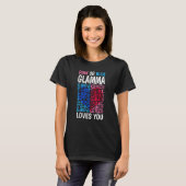 Roze of Blauwe Glamma Loves You Geslacht onthullen T-shirt (Voorkant volledig)