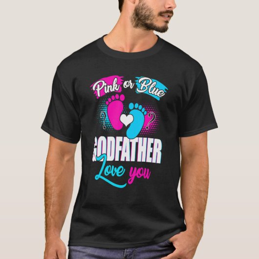 Roze of blauwe godfather houdt van je seksespecifi t-shirt (Voorkant)