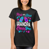 Roze of blauwe GRANDPA houdt van je ouders om cade T-shirt (Voorkant)