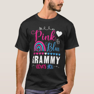 Roze of blauwe grijns houden van je seksfeest t-shirt