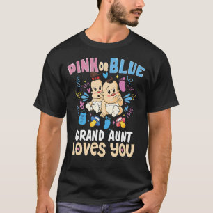Roze of blauwe groente houdt van je beste tante oo t-shirt