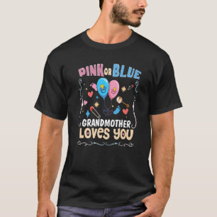 Roze of blauwe grootmoeder houdt van je beste oma t-shirt