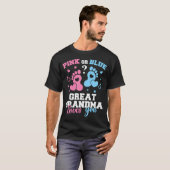 Roze of blauwe grootmoeder houdt van je geslacht t-shirt (Voorkant volledig)