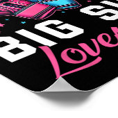 Roze of Blauwe Grote Zus houdt van je boksen Gende Poster (Hoek)