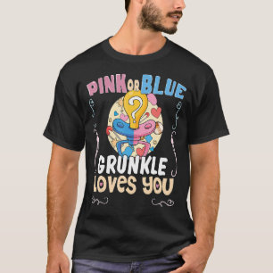 Roze of blauwe grunkle houdt van je beste oom evv t-shirt